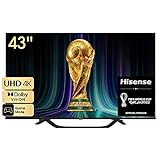 Hisense 43A63H (43 pulgadas) 4K UHD Smart TV, with Dolby Vision HDR, DTS Virtual X, Disney+, Netflix, Freeview Play and Alexa Built-in, Bluetooth, Wifi (Nuevo 2022)
