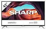 Sharp 42CI6EA - TV Android 42' (Full HD, 3 x HDMI, 3 x USB, Bluetooth), Google Assistant, Chromecast, Altavoces Harman/kardon, DTS Virtual X, Active Motion 400, Color Negro
