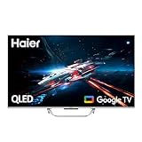 Haier QLED 4K UHD H65Q800UX - 65', Smart TV, Google TV, Dolby Atmos y Dolby Vision, HDR 10, Smart Remote Control, Google Assistant, Bluetooth 5.1, DBX TV, HDMI 2.1 x 4, Sin Marcos, 2023