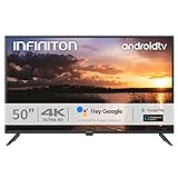 INFINITON INTV-50AF2300– Televisor Smart TV 50' 4K UHD – Android 9.0 – Google Assistant – HBBTV – 4X HDMI – 3X USB - DVB-T2/C/S2 - Modo Hotel