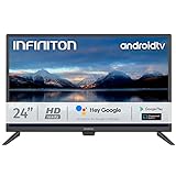 TV LED INFINITON 24' INTV-24MA1300 HD 400HZ - Smart TV - Android 9.0 - Reproductor y Grabador USB - HDMI - Modo Hotel