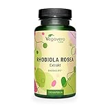 Rhodiola Rosea | RHODIOLIFE® | 1200 mg | Con 3% Rosavines + 1% Salidroside | Concentración | Sin Aditivos & Vegano | 120 Cápsulas | Vegavero®