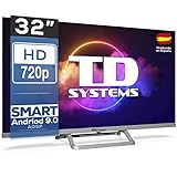 TD Systems K32DLX11HS - Televisor Smart TV 32 Pulgadas Android 9.0 y HBBTV, 800 PCI Hz, 3X HDMI, 2X USB. DVB-T2/C/S2, Modo Hotel. Televisiones