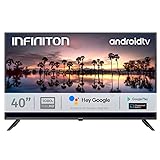 TV LED INFINITON 24' INTV-24MA1300 HD 400HZ - Smart TV - Android 9.0 - Reproductor y Grabador USB - HDMI - Modo Hotel
