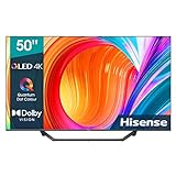 HISENSE 50A7GQ QLED - Smart TV 50 pulgadas, 4K UHD, Dolby Vision HDR, Freeview Play, Alexa Built-in, HDMI 2.1, Bluetooth, certificaciÃ³n TÃœV